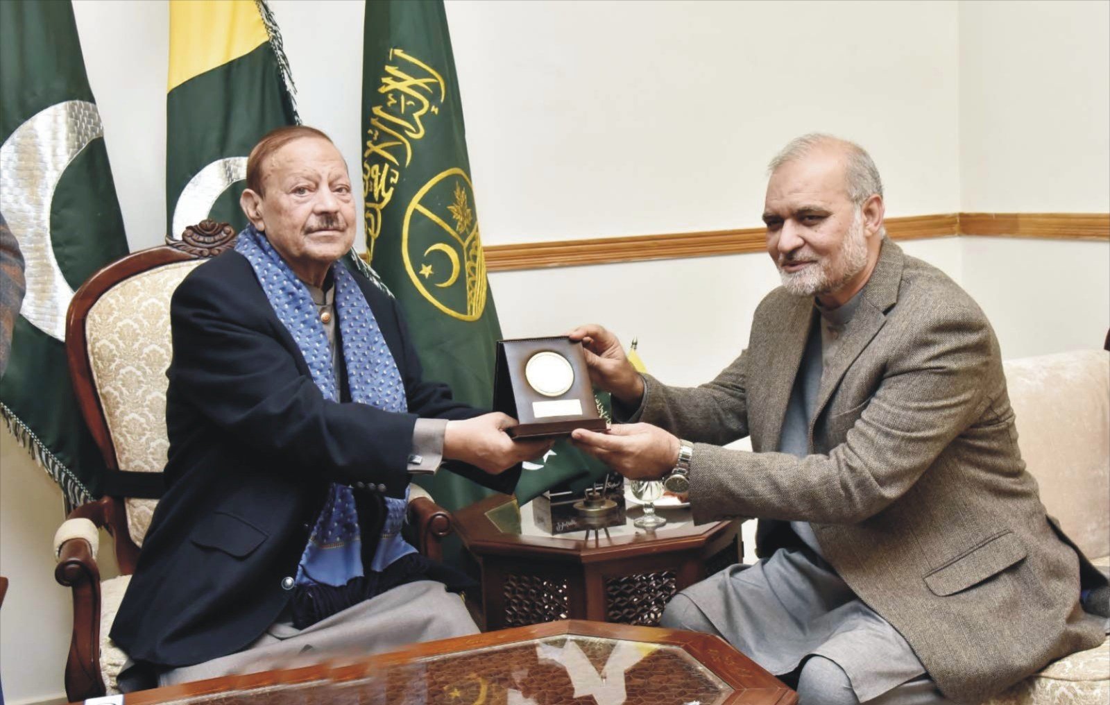 صدر آزاد کشمیر اور امیر جماعت اسلامی پاکستان کی کشمیر کاز پر مفصل ملاقات